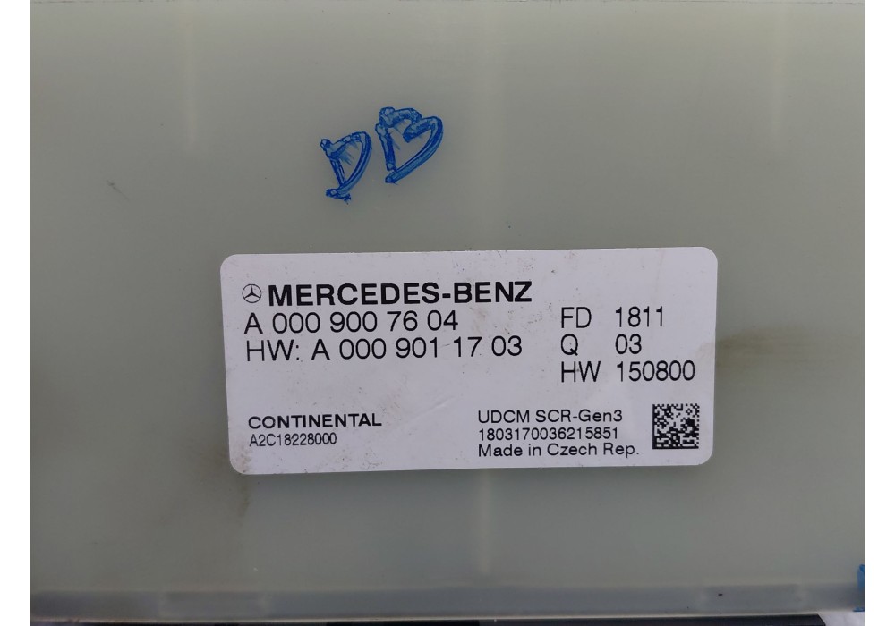 Recambio de modulo electronico para mercedes-benz clase a (w177) a 180 d (177.003) referencia OEM IAM A0009007604  