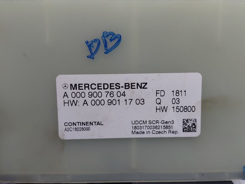 Recambio de modulo electronico para mercedes-benz clase a (w177) a 180 d (177.003) referencia OEM IAM A0009007604  