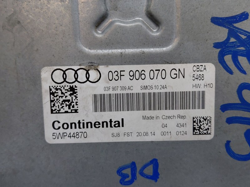 Recambio de centralita motor uce para audi a1 sportback (8xa, 8xf) 1.2 tfsi referencia OEM IAM   