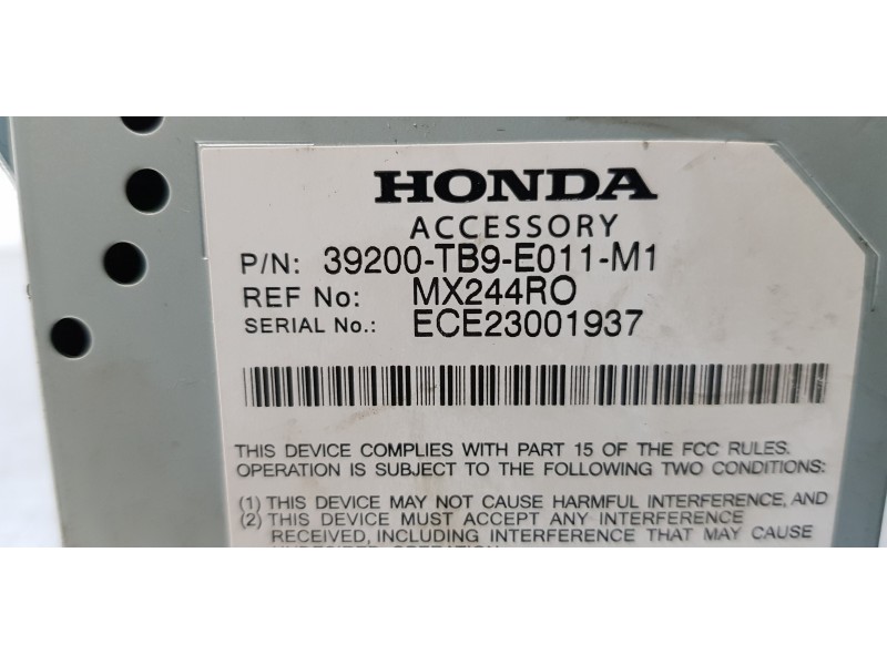 Recambio de modulo electronico para honda civic tourer (fk) comfort referencia OEM IAM 39200TB9E011M1   Recambio de modulo electronico para honda civic tourer (fk) comfort referencia OEM IAM 39200TB9E011M1