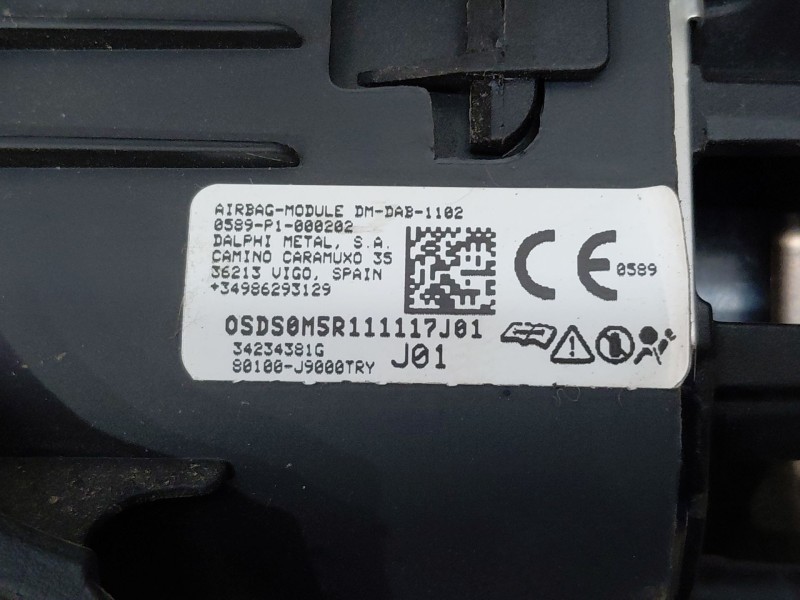 Recambio de kit airbag para hyundai kona hybrid referencia OEM IAM   