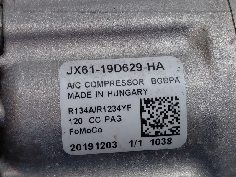 Recambio de compresor aire acondicionado para ford focus iv (hn) 1.0 ecoboost referencia OEM IAM 2634805  