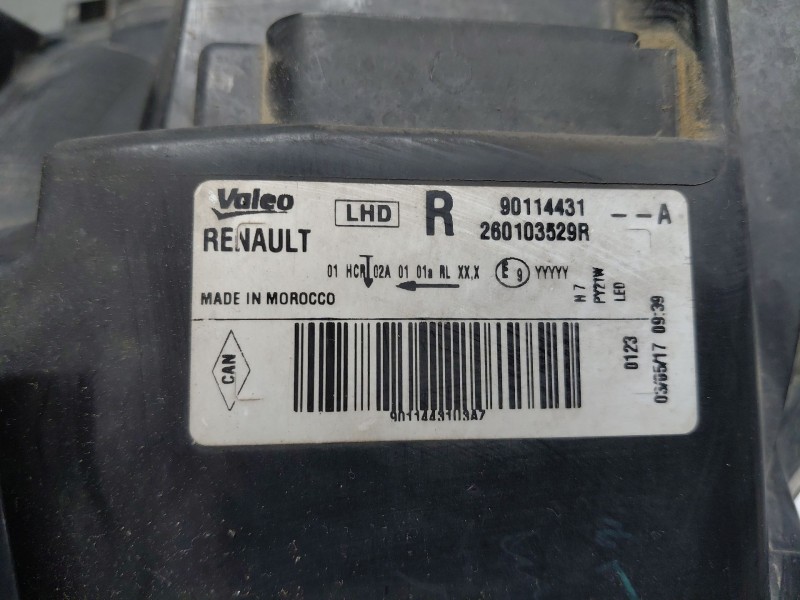 Recambio de faro derecho para dacia logan ii ambiance referencia OEM IAM 260103529R  