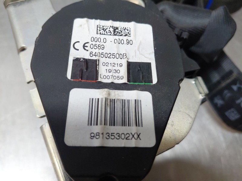 Recambio de cinturon seguridad trasero izquierdo para peugeot 508 active referencia OEM IAM 98135302XX  