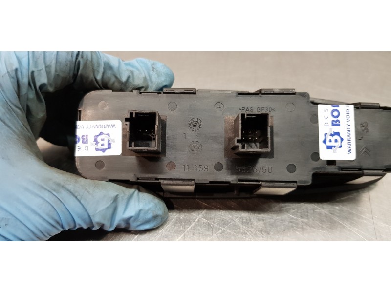 Recambio de mando elevalunas delantero izquierdo para citroen c4 grand picasso exclusive referencia OEM IAM 96639383ZD  