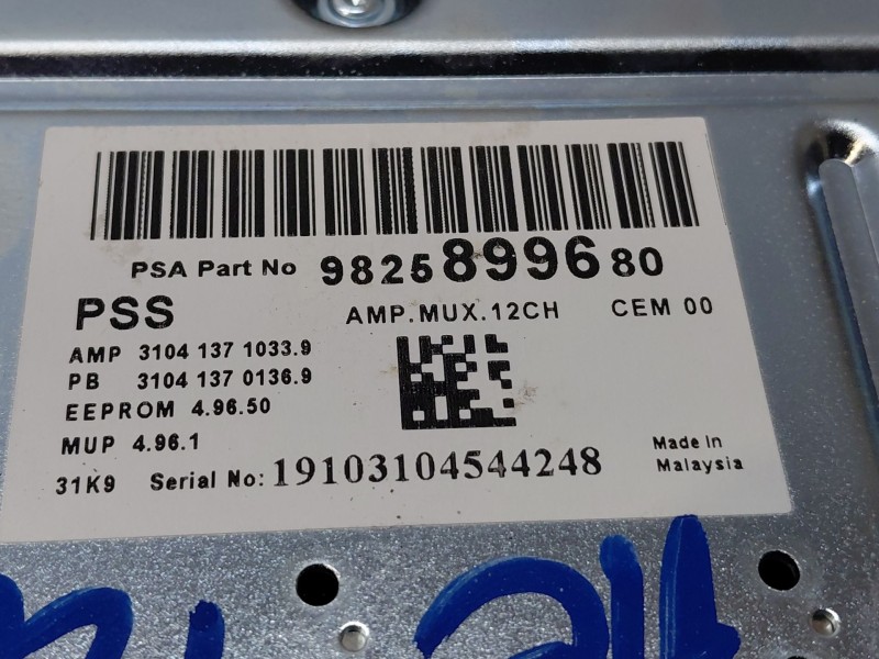 Recambio de modulo confort para peugeot 508 active referencia OEM IAM 9825899680  