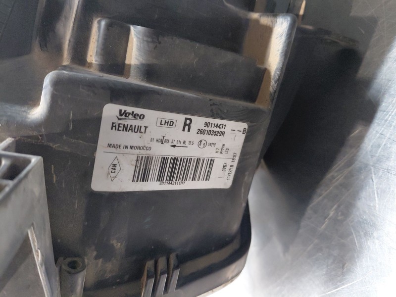 Recambio de faro derecho para dacia sandero essential referencia OEM IAM 260103529R  