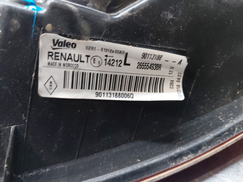 Recambio de piloto trasero izquierdo para dacia sandero essential referencia OEM IAM 265554938R  