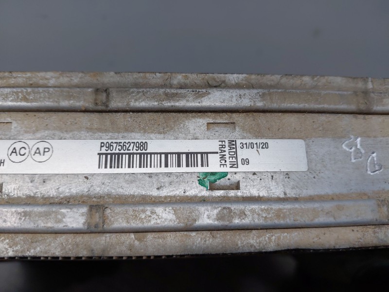 Recambio de intercooler para peugeot 508 active referencia OEM IAM 9675627980  