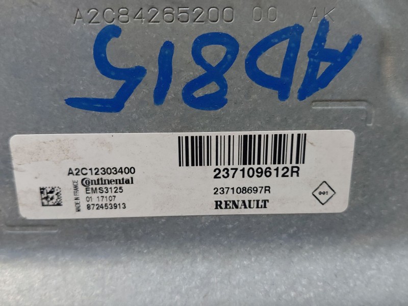Recambio de centralita motor uce para dacia logan ii ambiance referencia OEM IAM   