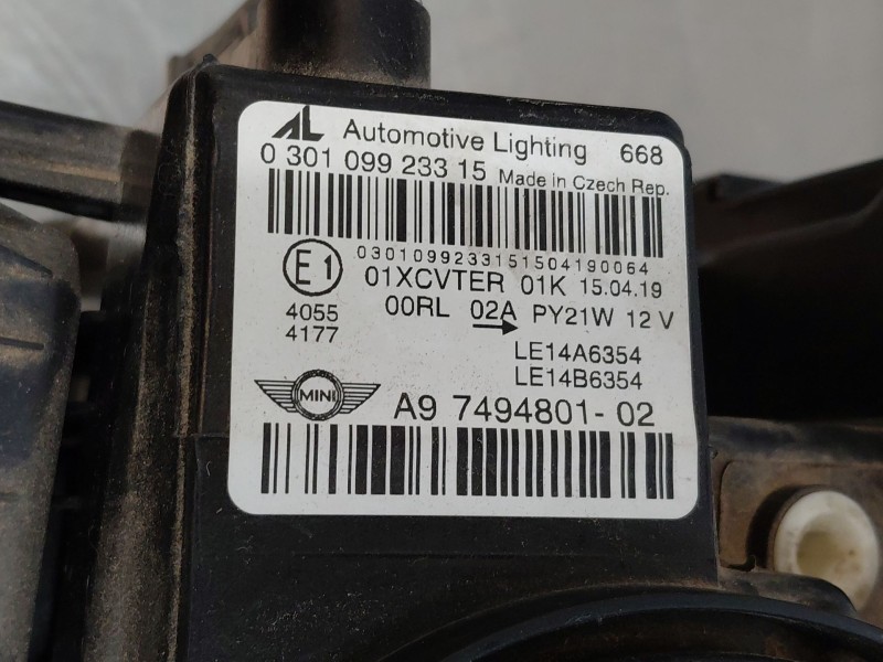 Recambio de faro izquierdo para mini mini countryman (f60) cooper referencia OEM IAM   