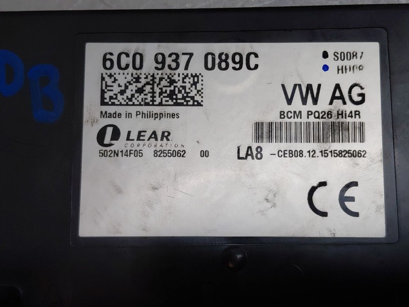 Recambio de modulo confort para seat ibiza iv (6j5, 6p1) 1.4 tdi referencia OEM IAM 6C0937089C  