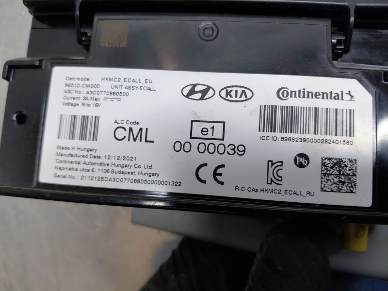 Recambio de modulo electronico para hyundai kona hybrid referencia OEM IAM 96510CM000  