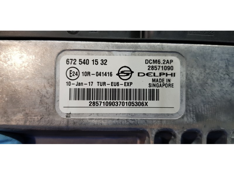 Recambio de centralita motor uce para ssangyong rodius xdi limited referencia OEM IAM 6725401532 28571090 