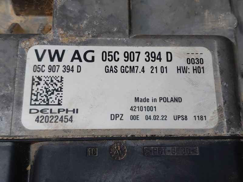 Recambio de centralita motor uce para seat ibiza (kj1) reference referencia OEM IAM 05C907394D 42022454 