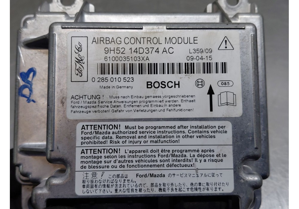 Recambio de centralita airbag para land rover freelander 2 (l359) 2.2 td4 4x4 referencia OEM IAM 9H5214D374AC 0285010523 