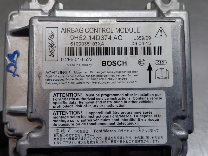 Recambio de centralita airbag para land rover freelander 2 (l359) 2.2 td4 4x4 referencia OEM IAM 9H5214D374AC 0285010523 