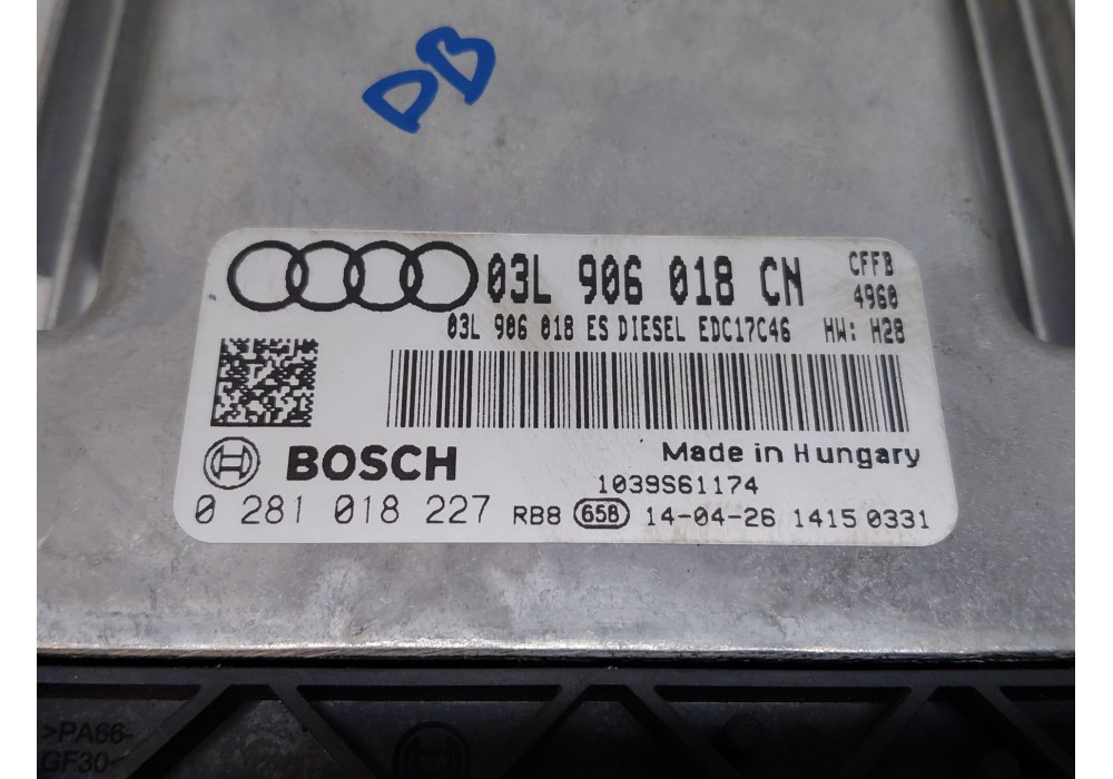 Recambio de centralita motor uce para audi q3 (8ub, 8ug) 2.0 tdi referencia OEM IAM   