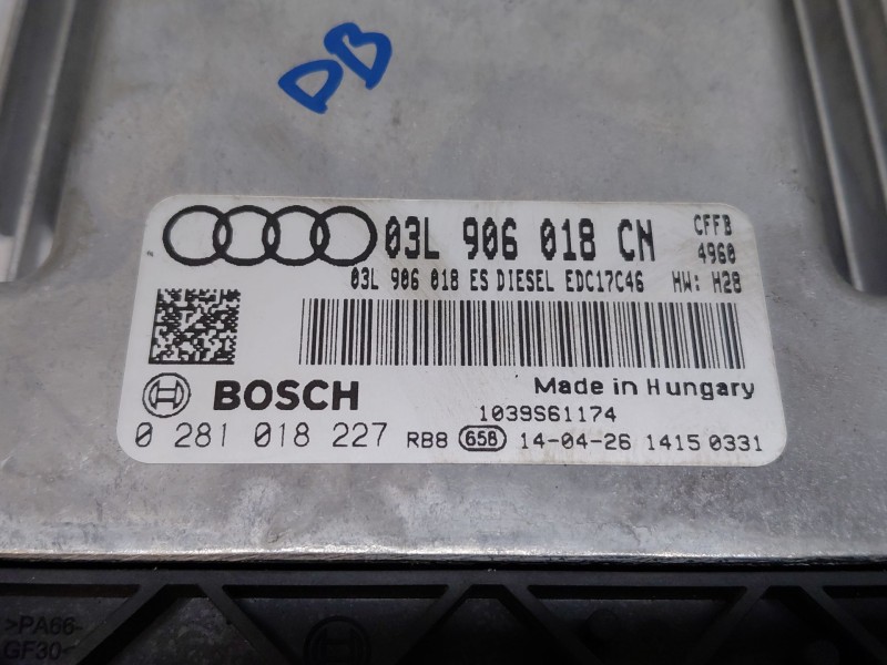 Recambio de centralita motor uce para audi q3 (8ub, 8ug) 2.0 tdi referencia OEM IAM   