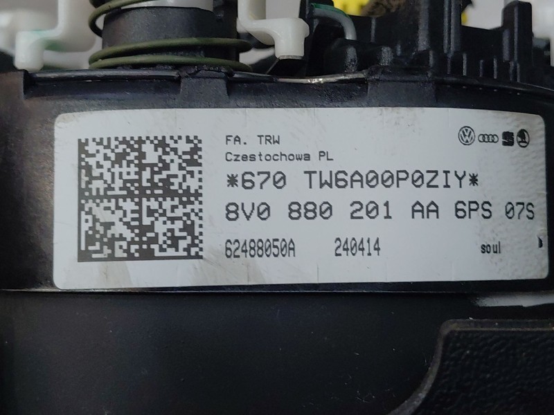 Recambio de kit airbag para audi q3 (8ub, 8ug) 2.0 tdi referencia OEM IAM 8U1857001D24A 8V0880201AA6PS 8U0857705CV04