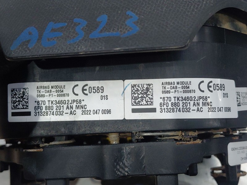 Recambio de kit airbag para seat ibiza (kj1) reference referencia OEM IAM 6F1857005GAIZ 6F0880201ANMNC 6F0880204F