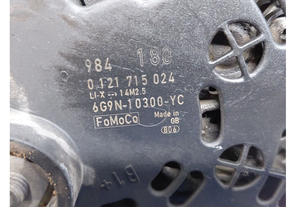 Recambio de alternador para land rover freelander 2 (l359) 2.2 td4 4x4 referencia OEM IAM LR001200 6g9n10300yc 