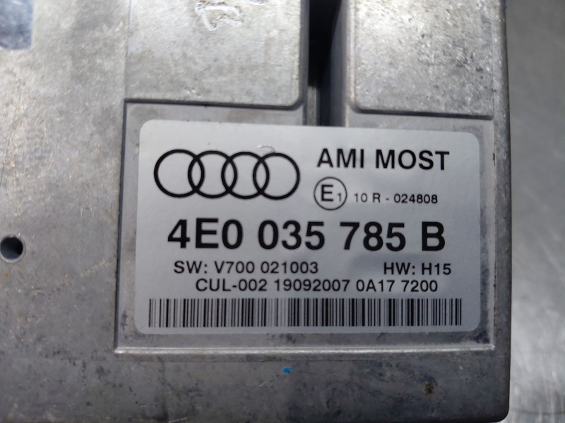 Recambio de modulo electronico para audi q7 (4lb) 3.0 tdi quattro referencia OEM IAM 4E0035785B  