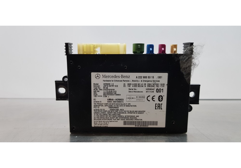 Recambio de modulo electronico para mercedes clase b (w246) b 200 cdi (246.208) referencia OEM IAM A2229005315  