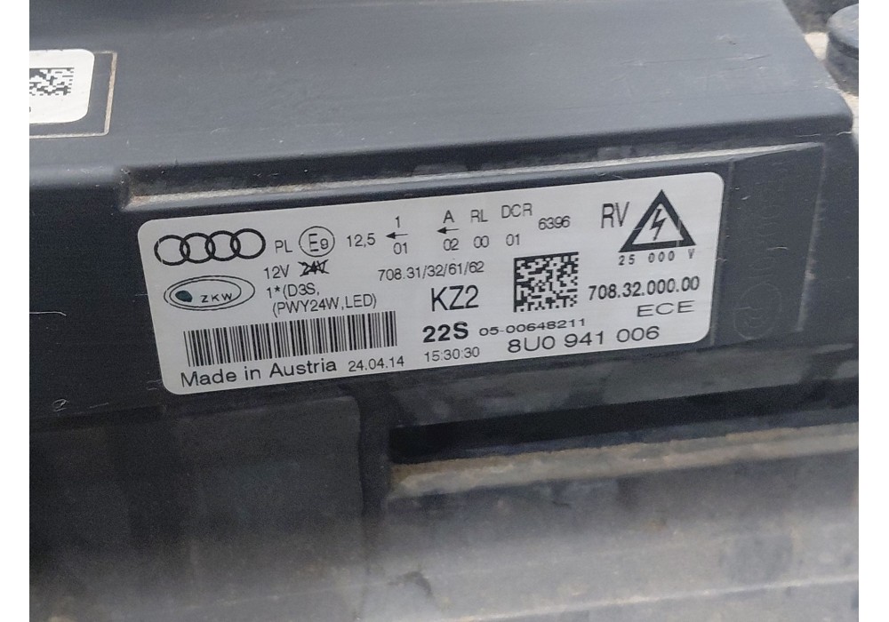 Recambio de morro completo para audi q3 (8ub, 8ug) 2.0 tdi referencia OEM IAM 8U0823029B 8U0941043 8U0941044