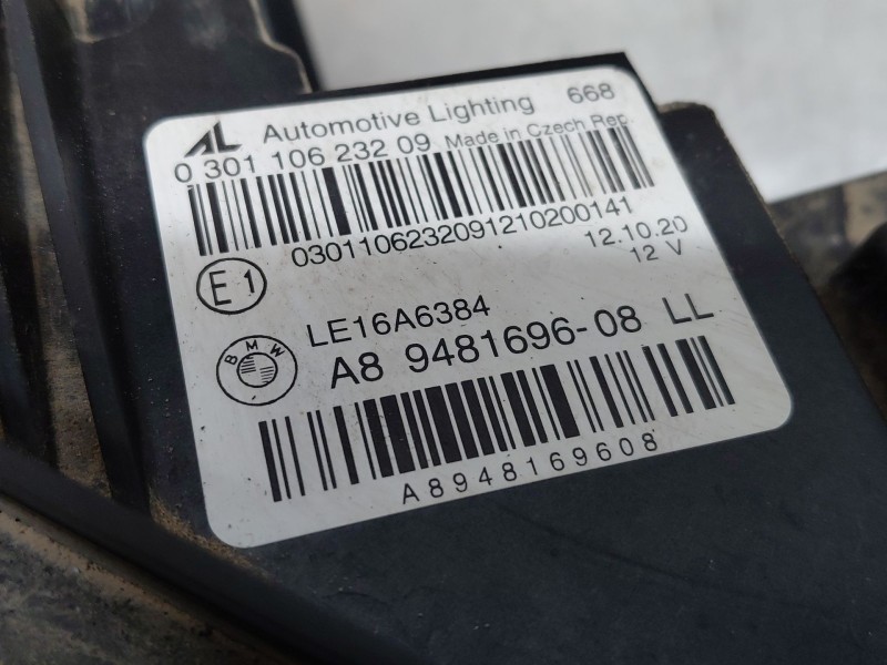 Recambio de faro derecho para bmw 3 touring (g21, g81) 318 d referencia OEM IAM 63118496150  