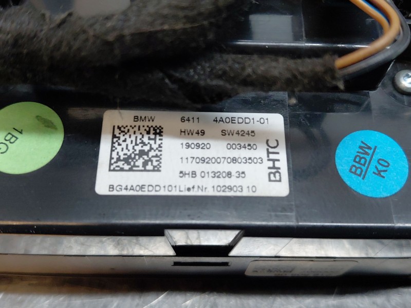 Recambio de mando climatizador para bmw 3 touring (g21, g81) 318 d referencia OEM IAM 64114A0EDD1  