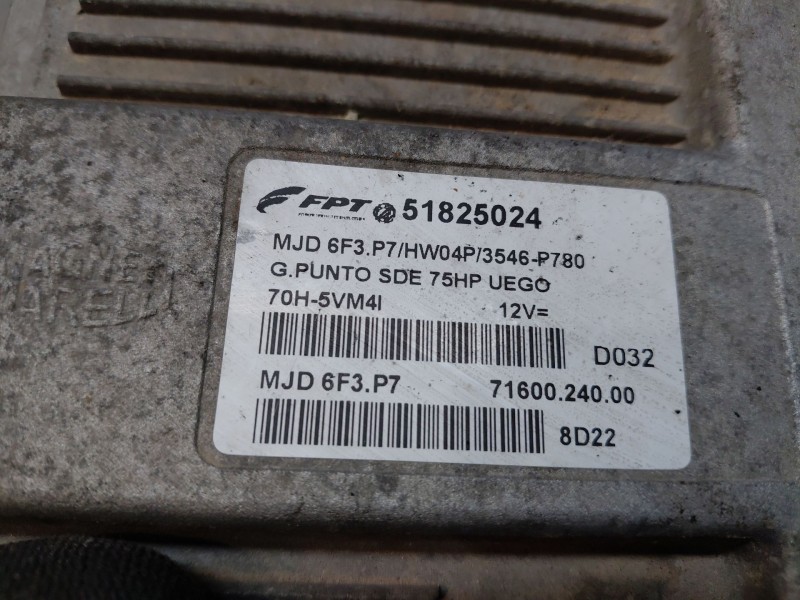 Recambio de centralita motor uce para fiat grande punto (199_) 1.3 d multijet referencia OEM IAM   