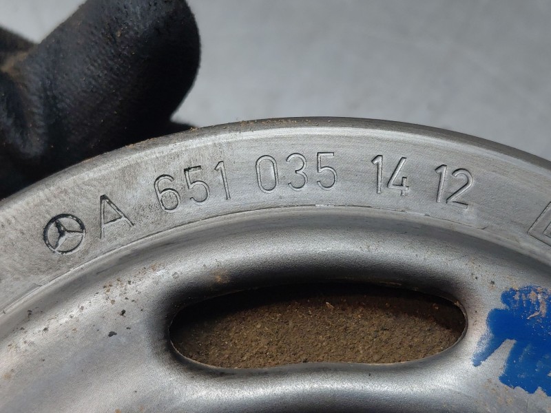 Recambio de polea cigueñal para mercedes-benz clase b (w246) b 200 cdi (246.208) referencia OEM IAM A6510351412  