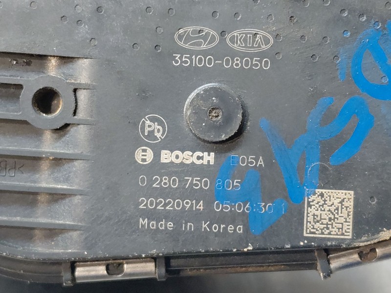 Recambio de caja mariposa para kia stonic (ybcuv) drive referencia OEM IAM 3510008050  