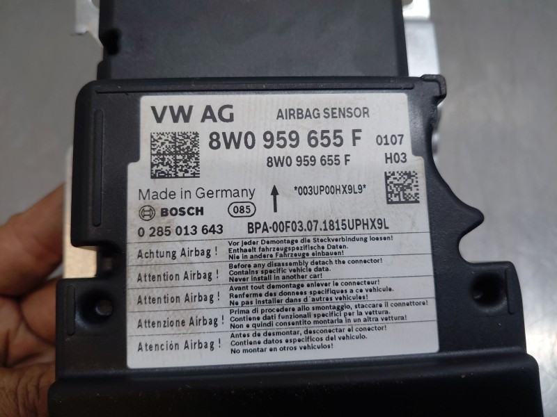 Recambio de centralita airbag para audi a4 avant (8w5) s line referencia OEM IAM   