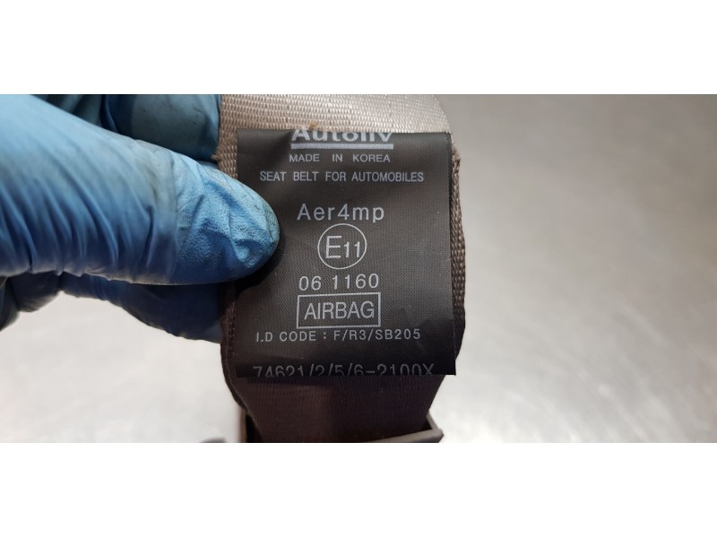 Recambio de cinturon seguridad delantero derecho para ssangyong rodius xdi limited referencia OEM IAM 7462221006ACX  