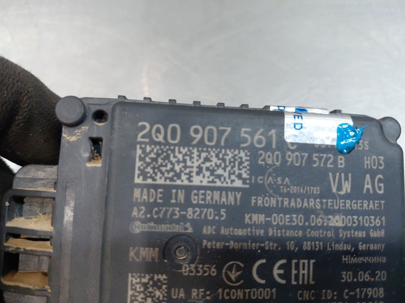 Recambio de sensor radar ( distronic ) para seat ateca style go referencia OEM IAM 2Q0907561C  