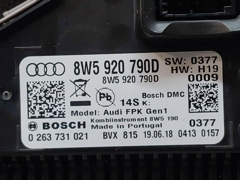 Recambio de cuadro instrumentos para audi a4 avant (8w5) s line referencia OEM IAM   