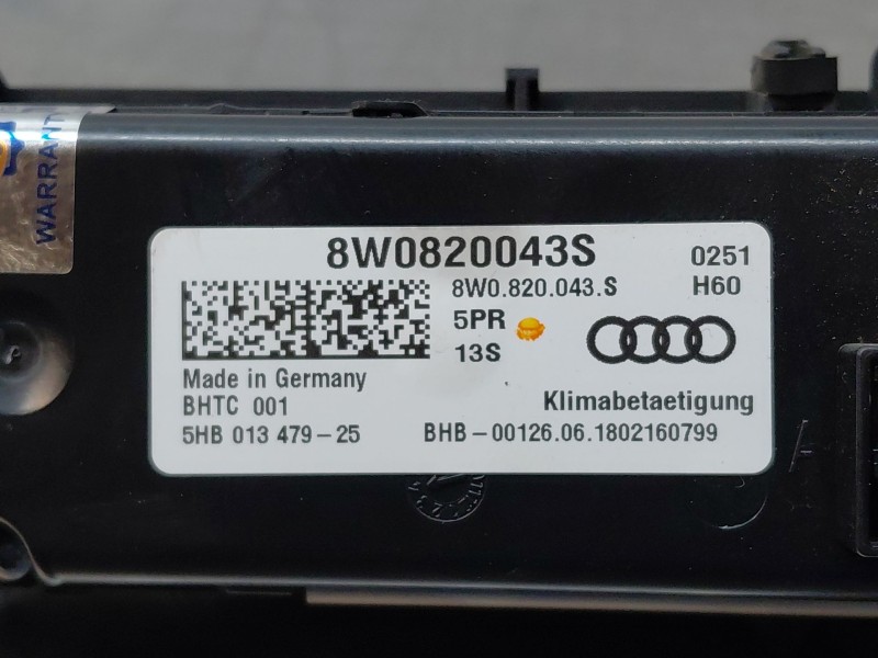 Recambio de mando climatizador para audi a4 avant (8w5) s line referencia OEM IAM   