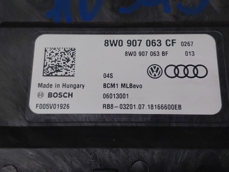 Recambio de modulo confort para audi a4 avant (8w5) s line referencia OEM IAM   