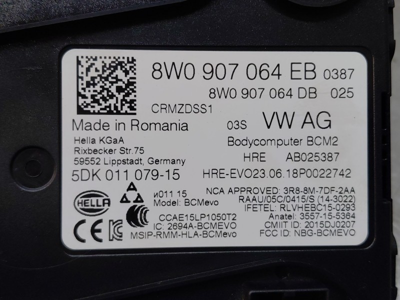 Recambio de modulo electronico para audi a4 avant (8w5) s line referencia OEM IAM   