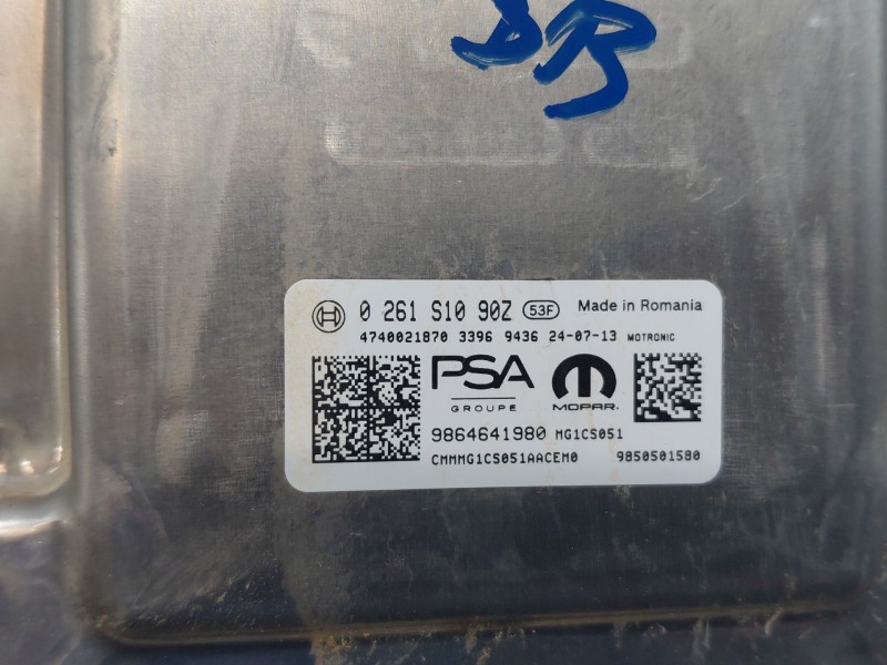 Recambio de centralita motor uce para opel corsa f hybrid referencia OEM IAM 9864641980 0261S1090Z 