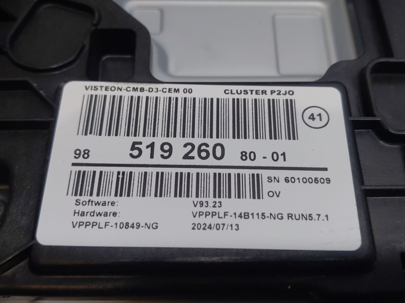 Recambio de cuadro instrumentos para opel corsa f hybrid referencia OEM IAM 9851926080  