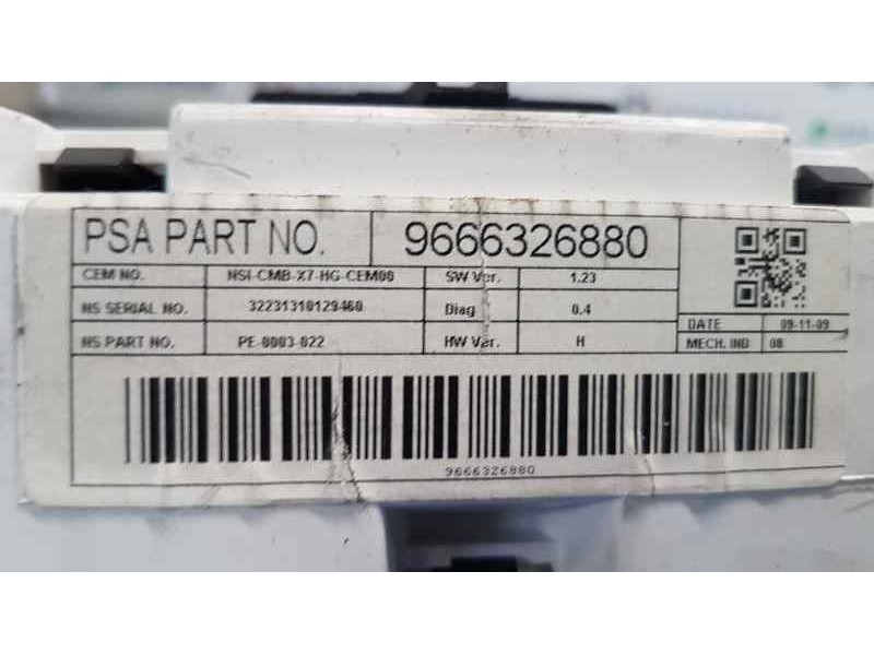 Recambio de cuadro instrumentos para citroen c5 berlina premier referencia OEM IAM 9666326880  