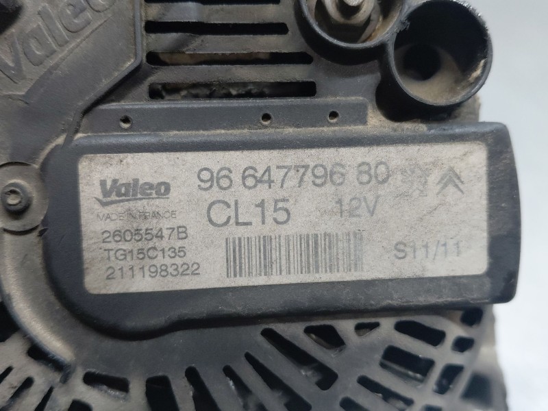 Recambio de alternador para peugeot 207/207+ (wa_, wc_) 1.4 hdi referencia OEM IAM   