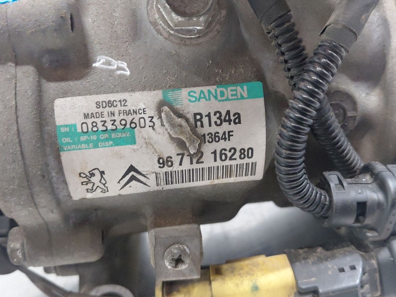 Recambio de compresor aire acondicionado para peugeot 207/207+ (wa_, wc_) 1.4 hdi referencia OEM IAM   