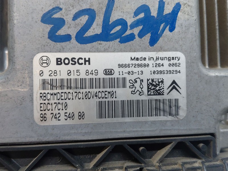 Recambio de centralita motor uce para peugeot 207/207+ (wa_, wc_) 1.4 hdi referencia OEM IAM   