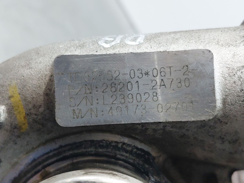 Recambio de turbocompresor para kia cee´d hatchback (ed) 1.6 crdi 90 referencia OEM IAM 282012A730  