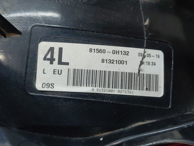 Recambio de piloto trasero izquierdo para peugeot 108 1.0 vti 72 referencia OEM IAM B001031780 815600H132 