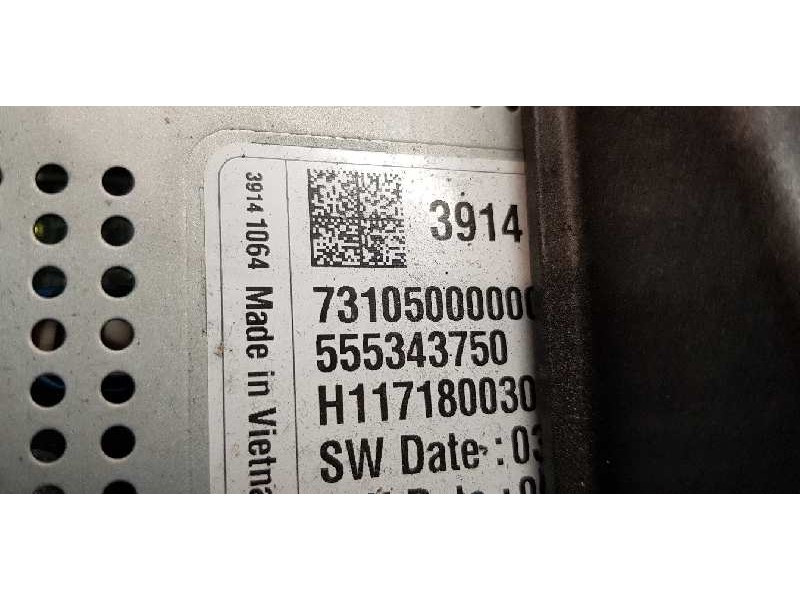 Recambio de pantalla multifuncion para opel zafira (c) excellence start/stop referencia OEM IAM 39141064  